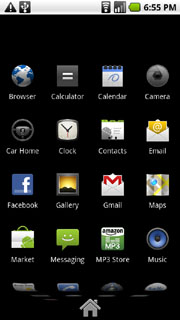 applauncher Lista aplikacji w Android 2.1