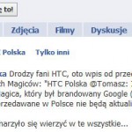 Polski HTC Magic bez aktualizacji