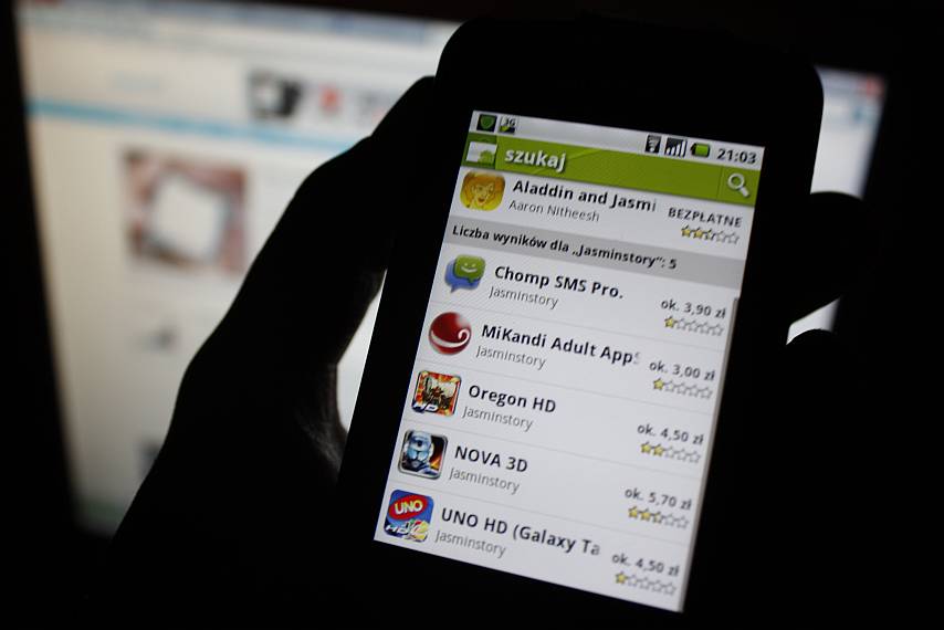 Nielegalne oprogramowanie w Android Market