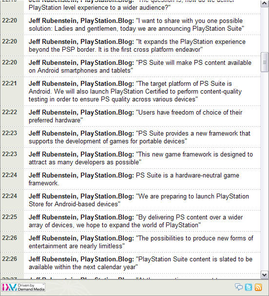 PlayStation Suite - zapowiedź na blogu PlayStation