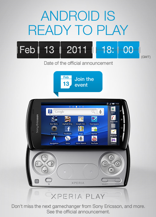 Sony Ericsson Xperia Play - premiera 13 lutego
