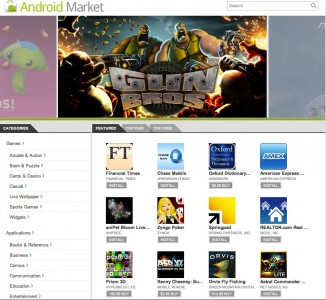Android Market Web Store