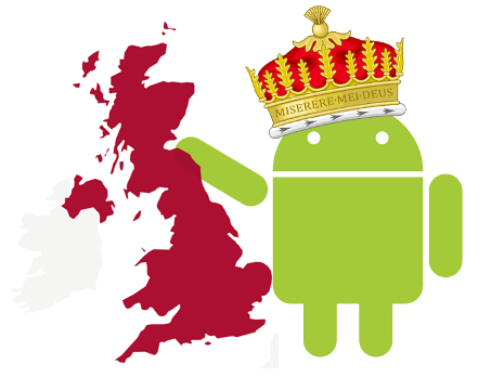 Android króluje w Wielkiej Brytanii