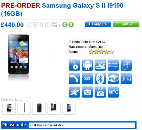 Samsung Galaxy S II 16 GB w ofercie Clove
