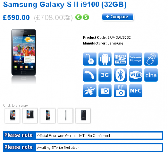 Samsung Galaxy S II 32 GB w ofercie Clove
