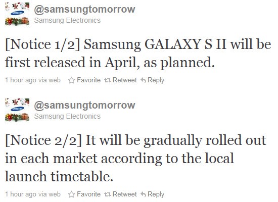 Samsung informuje o premierze SGS 2