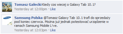 Samsung Polska informuje o premierze Galaxy Tab 10.1 w Polsce
